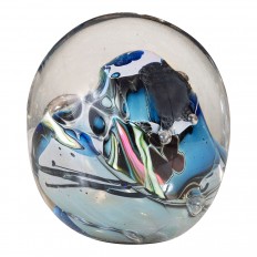 Petite ovoid glass paperweight